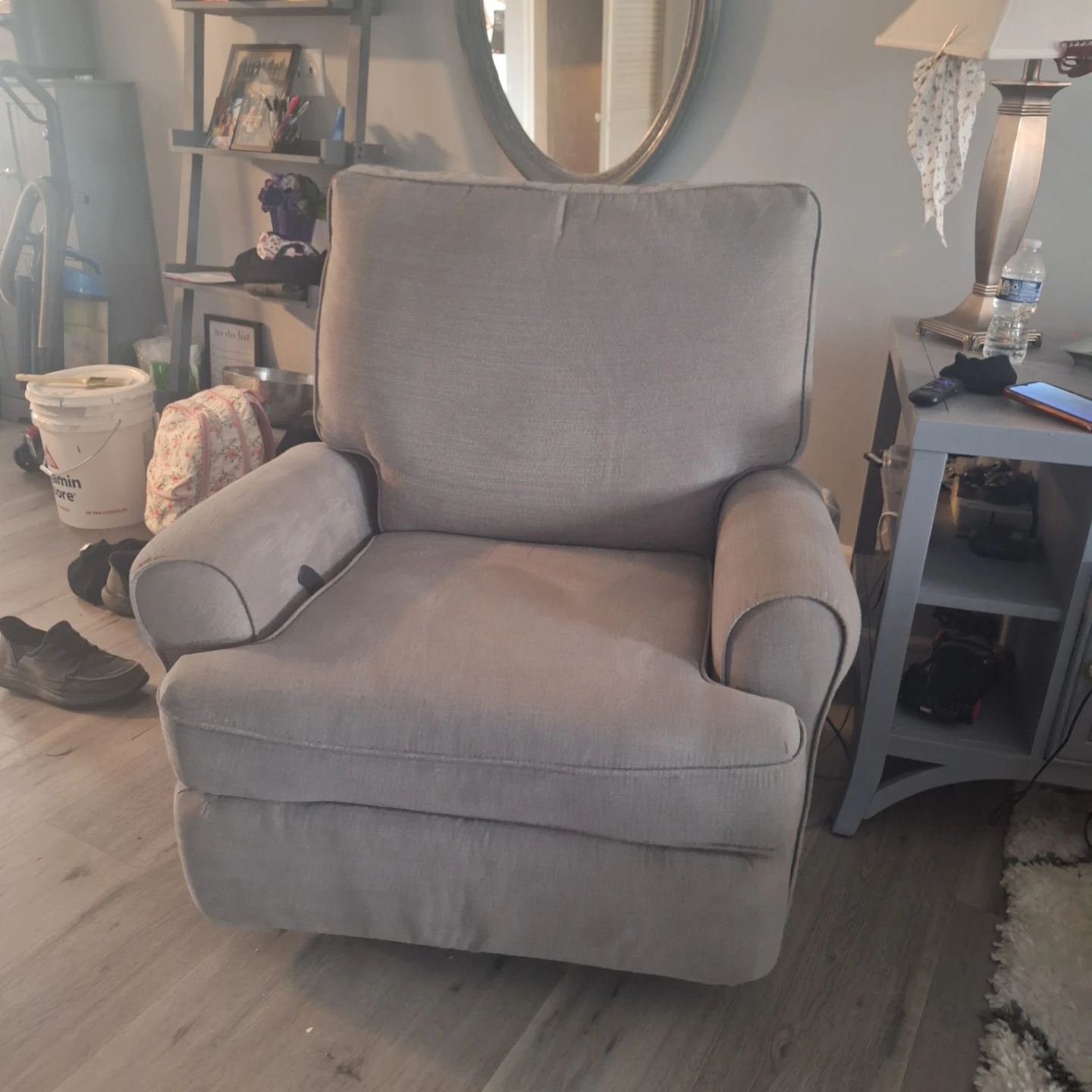 Gliding Recliner with Ottoman - photo 2