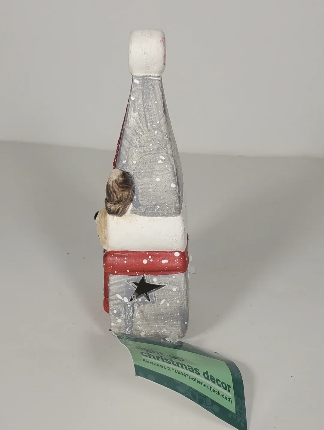 Christmas Light-Up Dog Reindeer Holiday Home Decor 6 Inches image indicator(2)