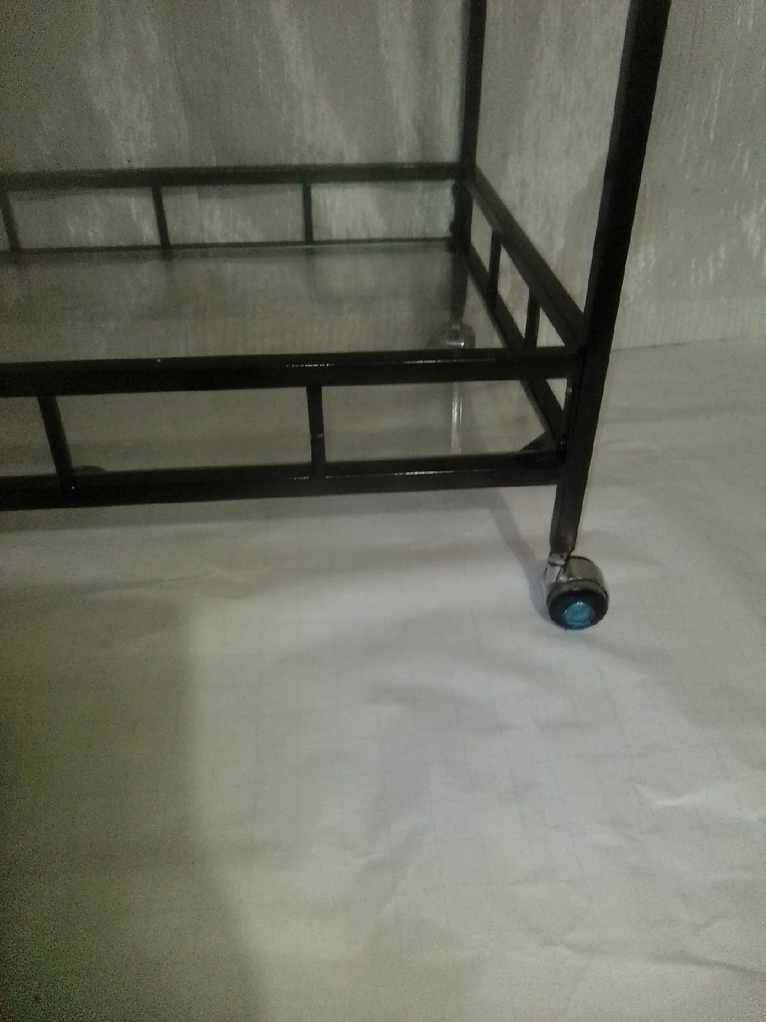 Black Metal & Glass Bar Cart - photo 4