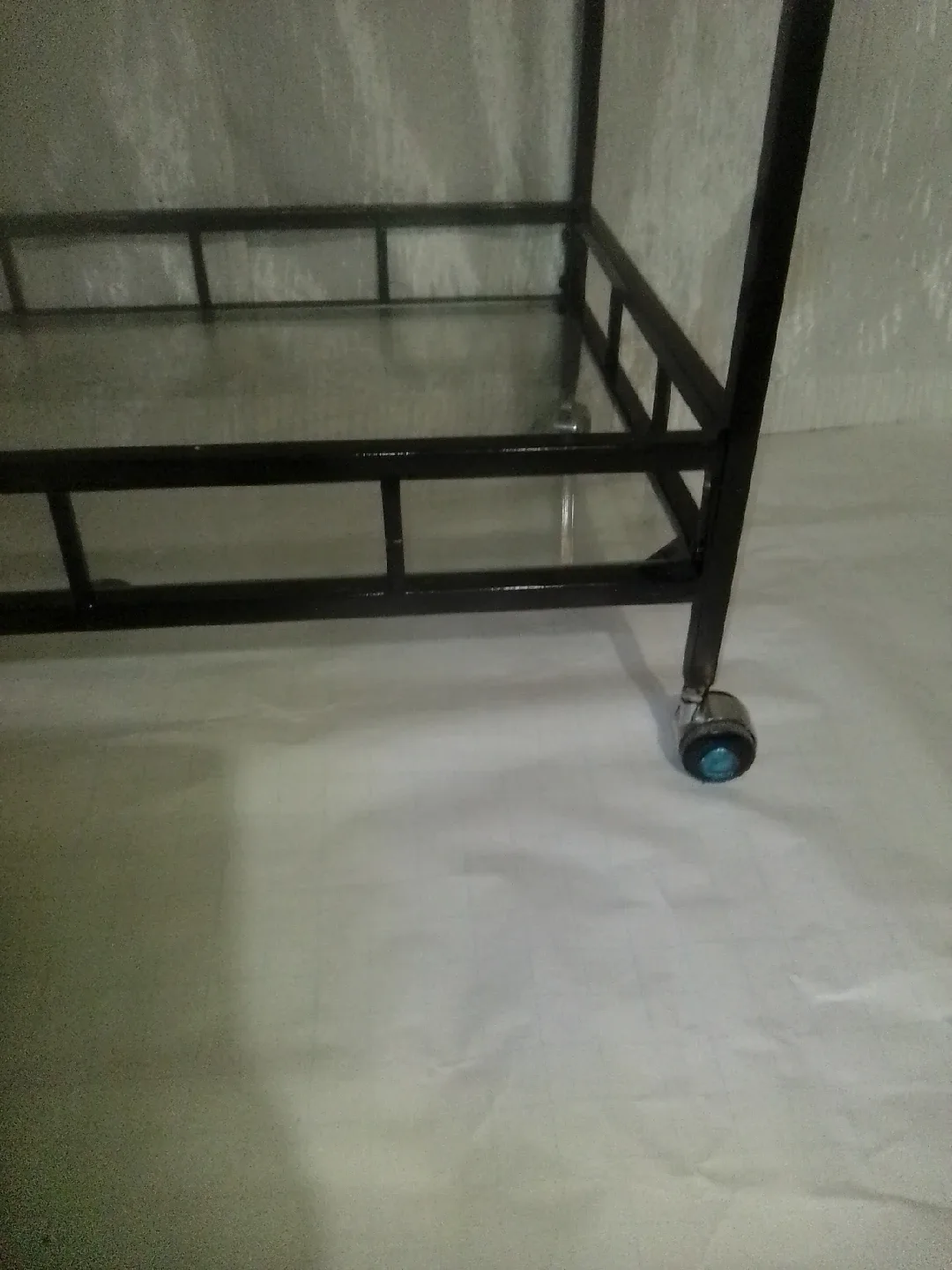 Black Metal & Glass Bar Cart image indicator(4)