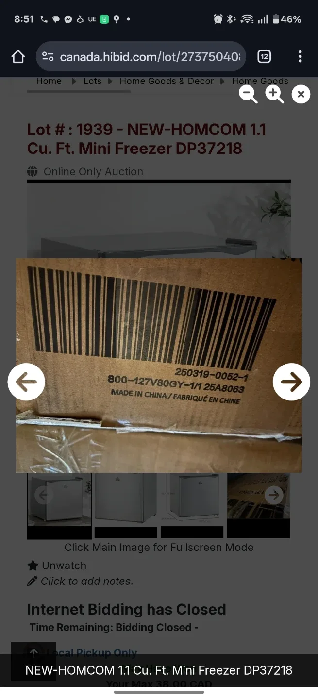 HOMCOM 1.1 Cu.Ft. Mini Fridge - White image indicator(7)