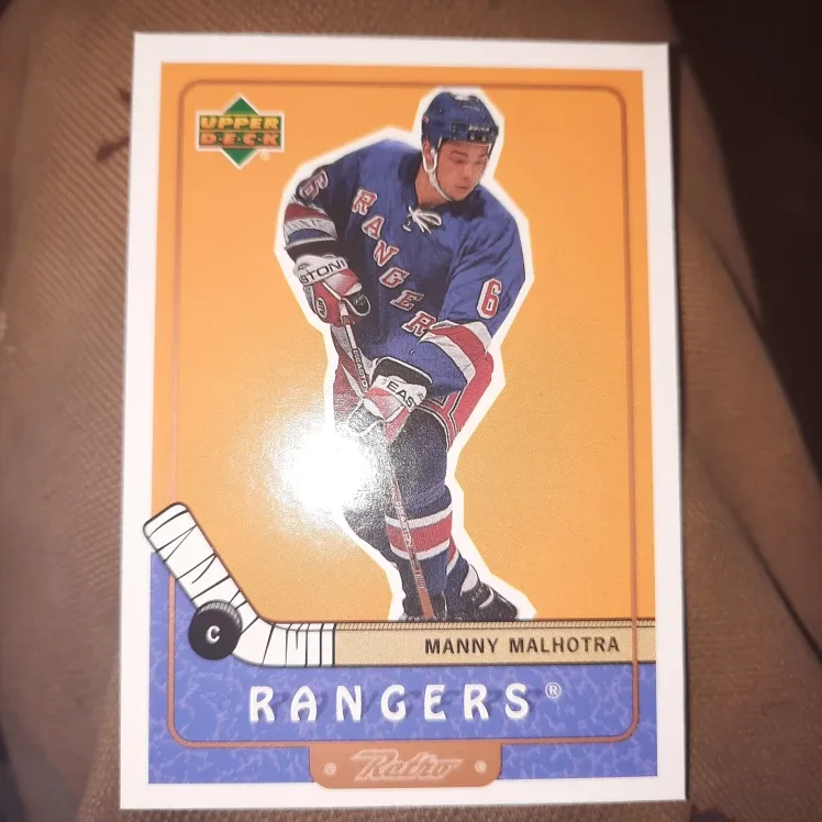 Manny Malhotra Upper Deck Rangers Retro Card