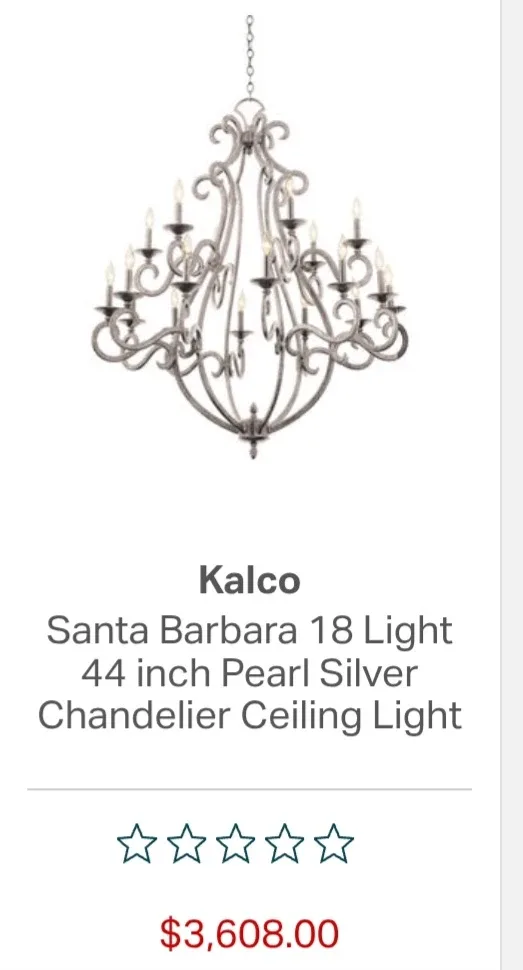 Beautiful xlarge iron silver collar chandelier image indicator(6)