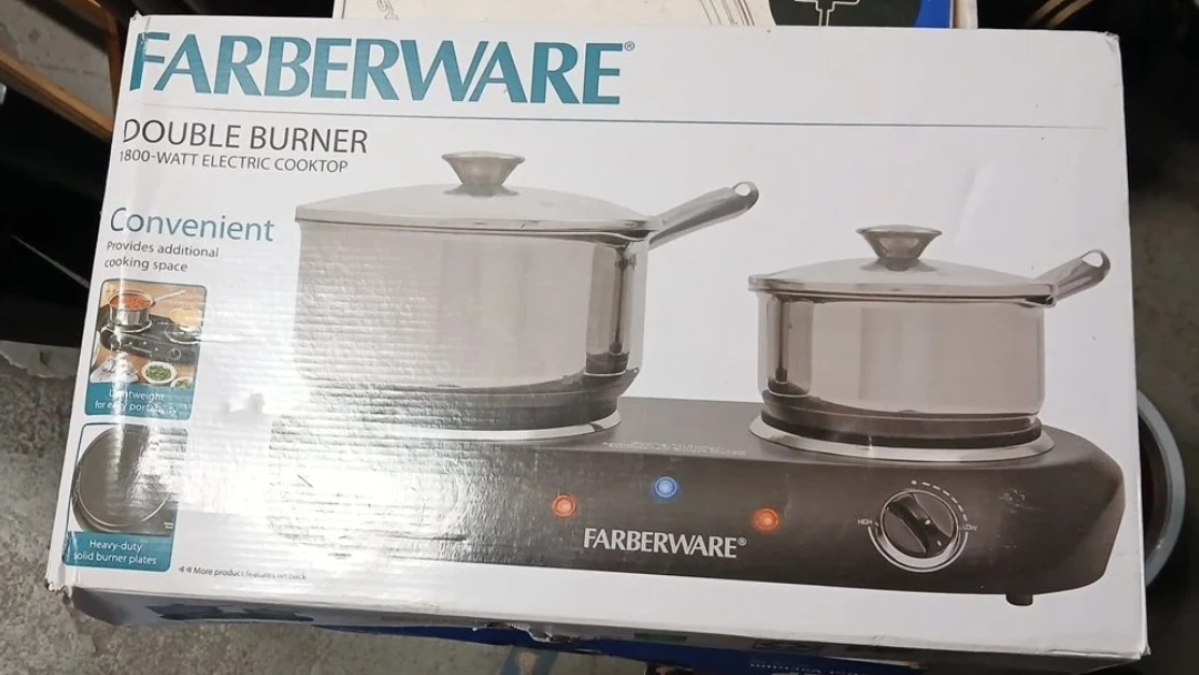 Farberware Double Burner 1800-Watt Electric Cooktop