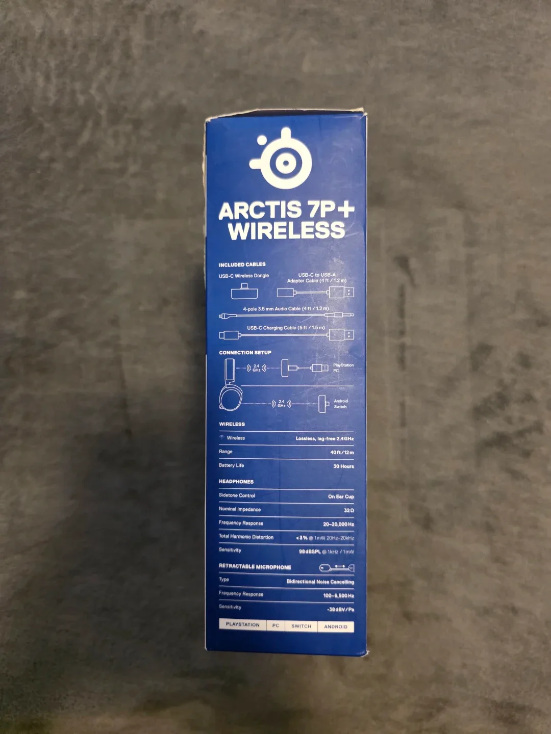 SteelSeries Arctis 7P+ Wireless Gaming Headset (White) image indicator(4)