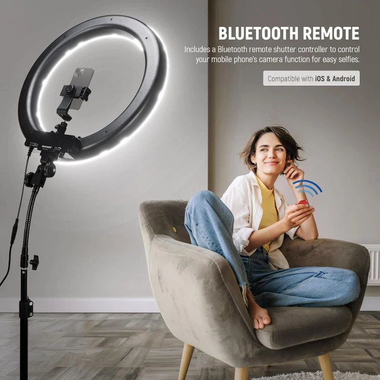 Ring Light 18inch Kit: 55W 5600K Professional LED - photo 5