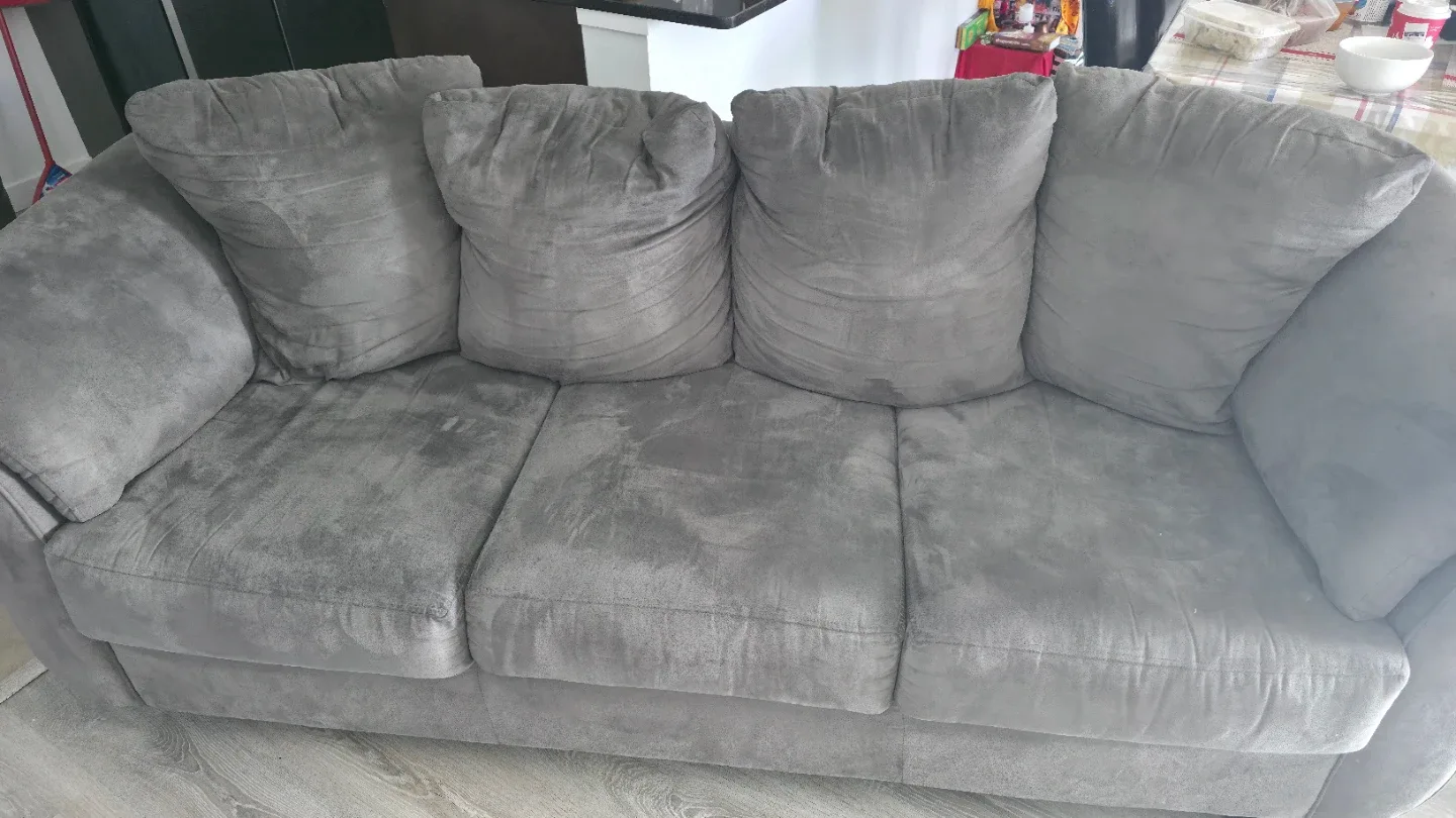 Grey Three-Seat Sofa