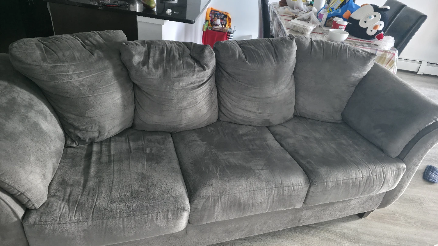 Grey Three-Seat Sofa - photo 3