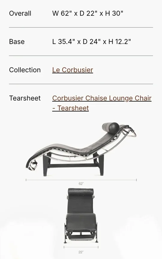 Le Corbusier LC4 Chaise Lounge - Black Leather image indicator(3)
