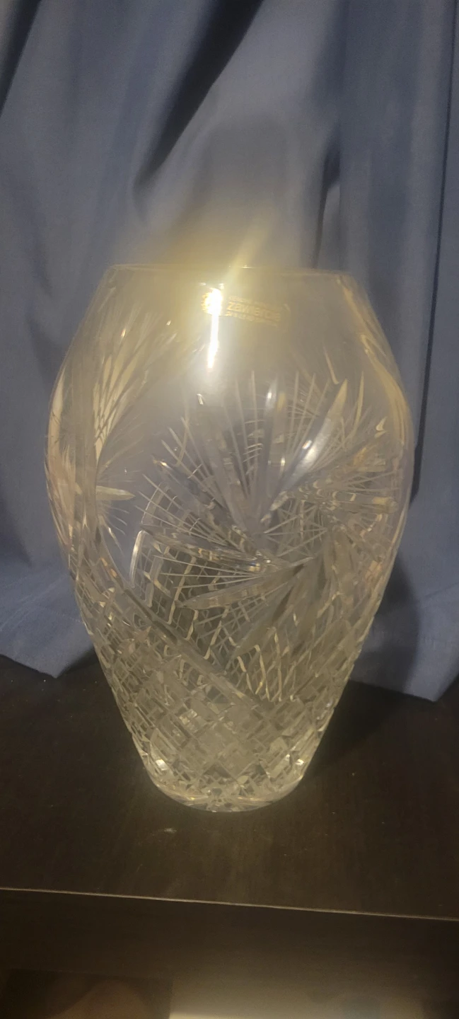 Zawiercie 24% Lead Crystal Vase 🥕 - photo 3