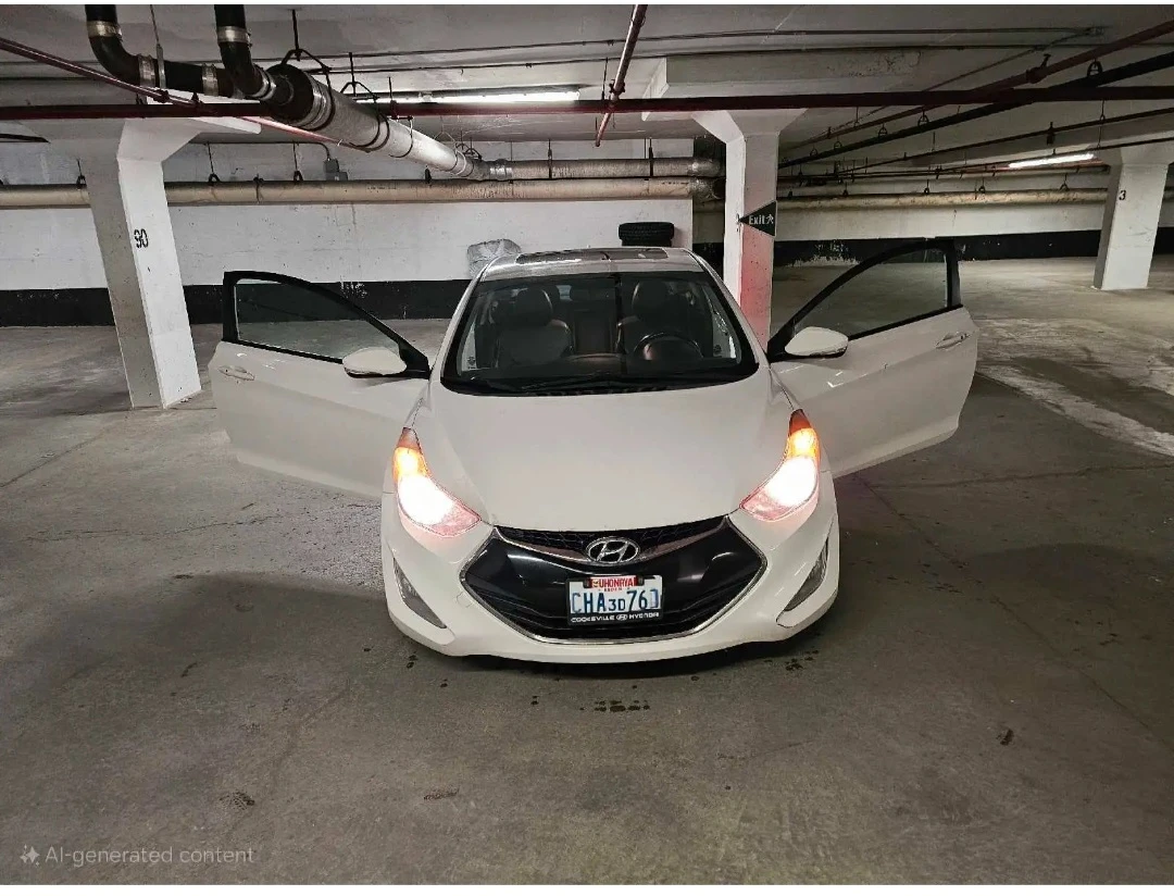 2013 Hyundai Elantra Coupe - White