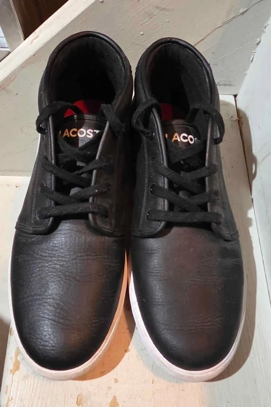 Lacoste Black Leather Sneakers