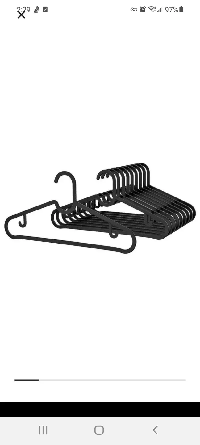$0.20 each Black ikea Clothes Hanger thumbnail