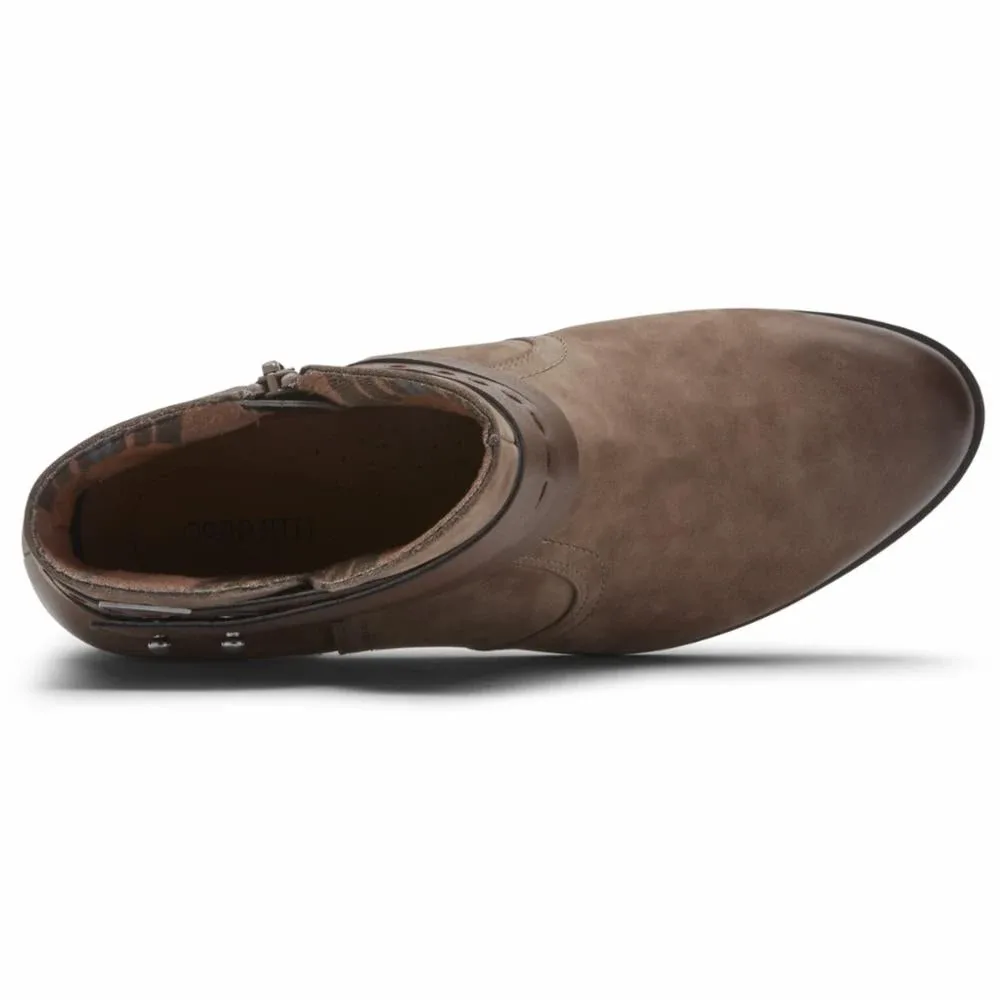 ✨Rockport Cobb Hill Suede Leather Boots – Rare Taupe/Brown Color image indicator(6)