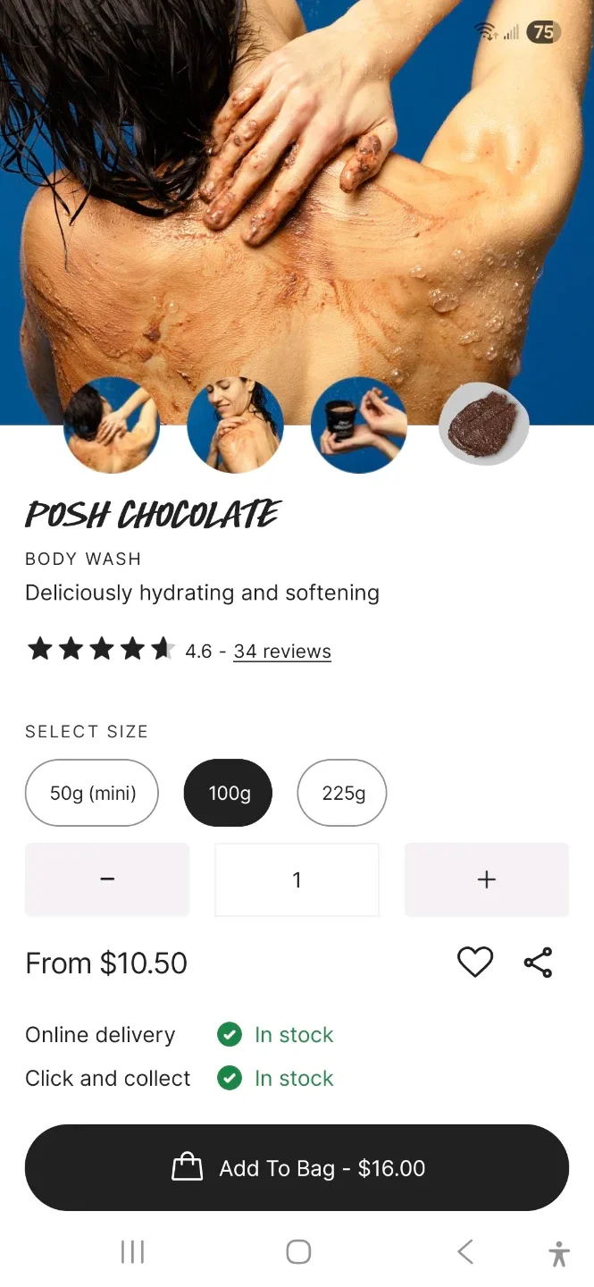 Lush Posh Chocolate Shower Gel 250ml image indicator(3)