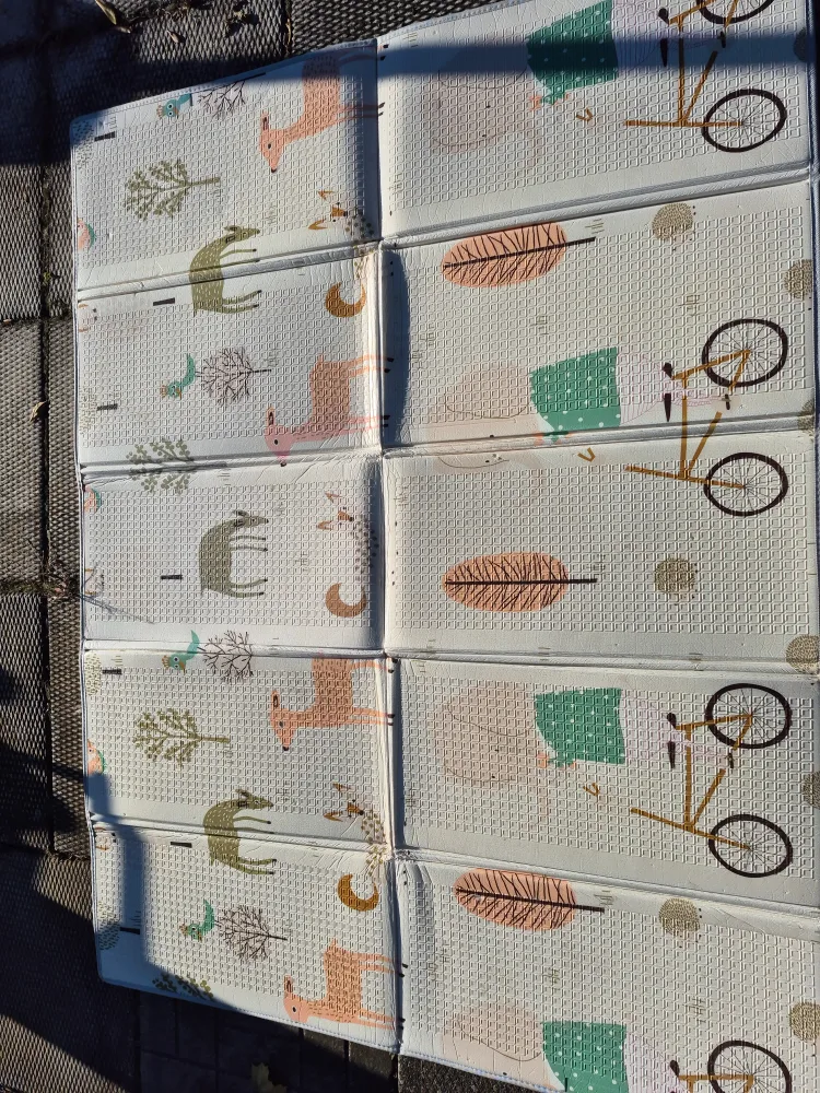 Kids Play Mat with Forest & Bicycle Design image indicator(4)