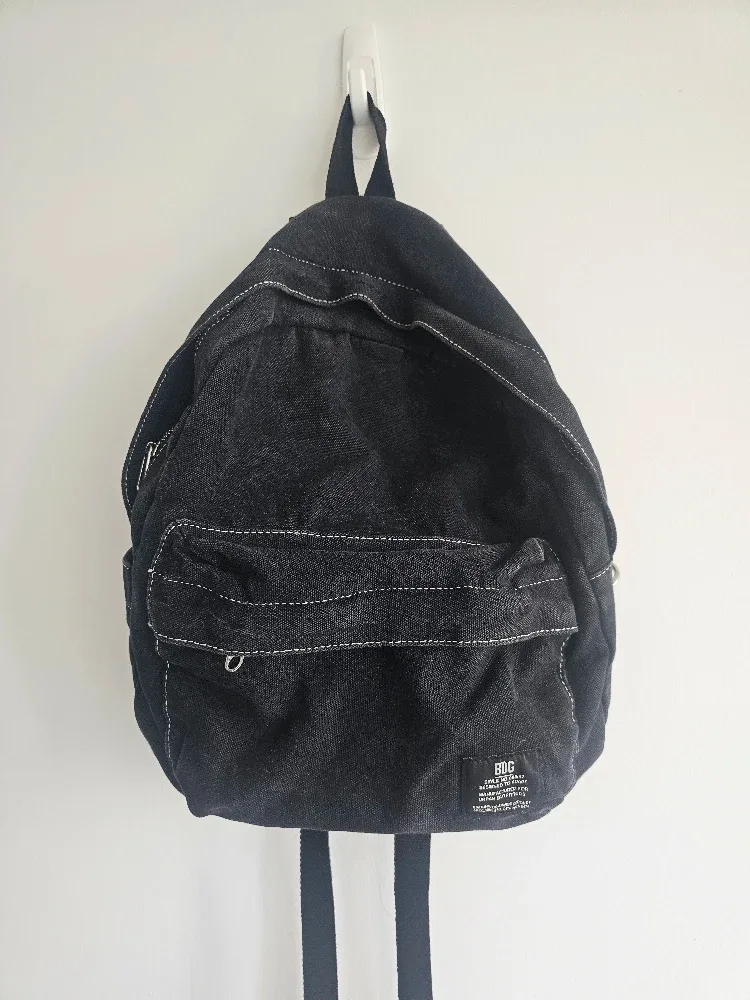 BDG Black Denim Backpack