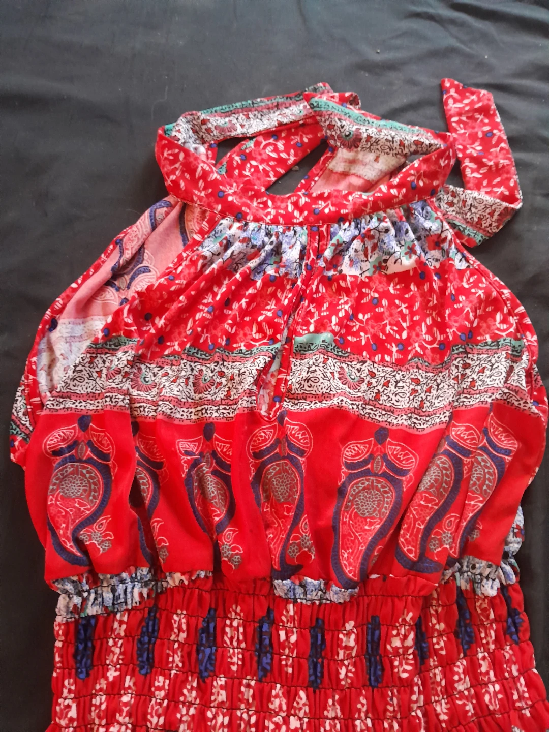 Red Patterned Dress - photo 2