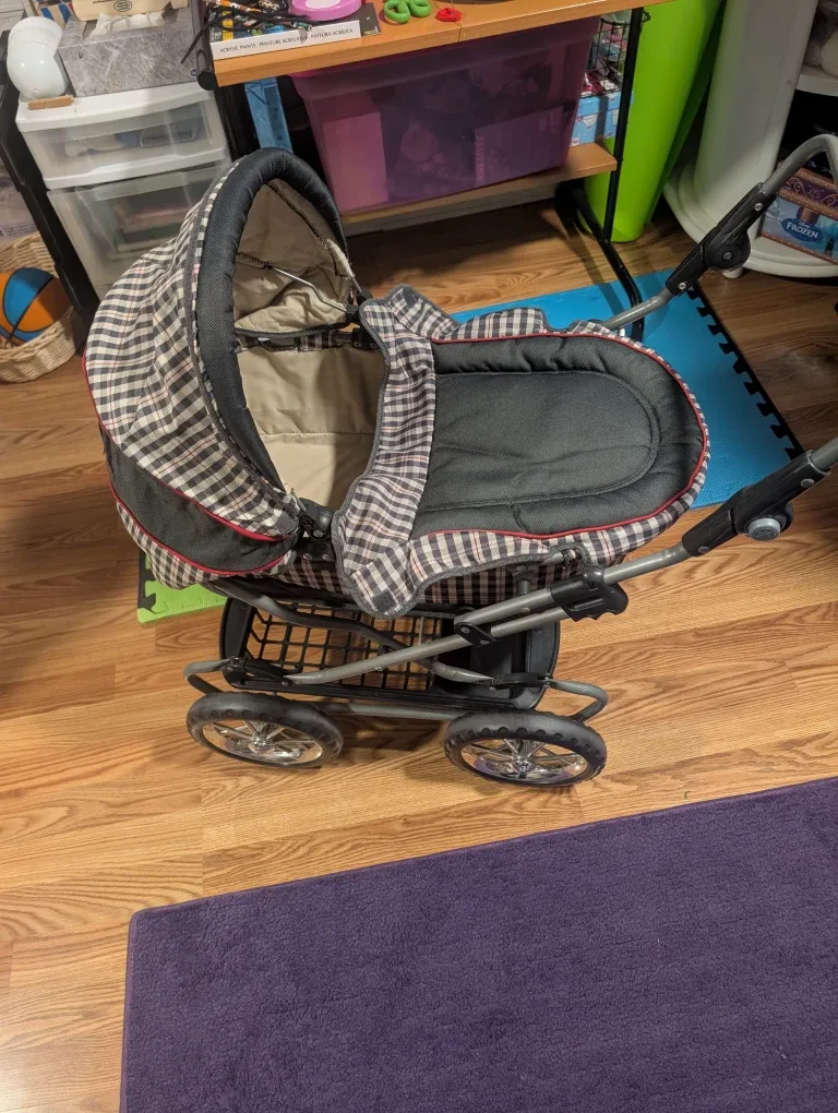 Plaid  Baby doll Stroller