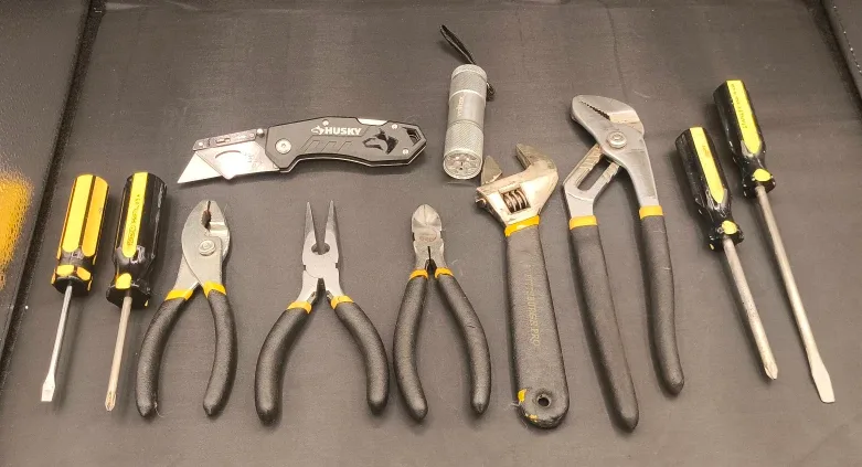 11-Piece Yellow & Black Tool Kit – Home • Auto • image indicator(6)