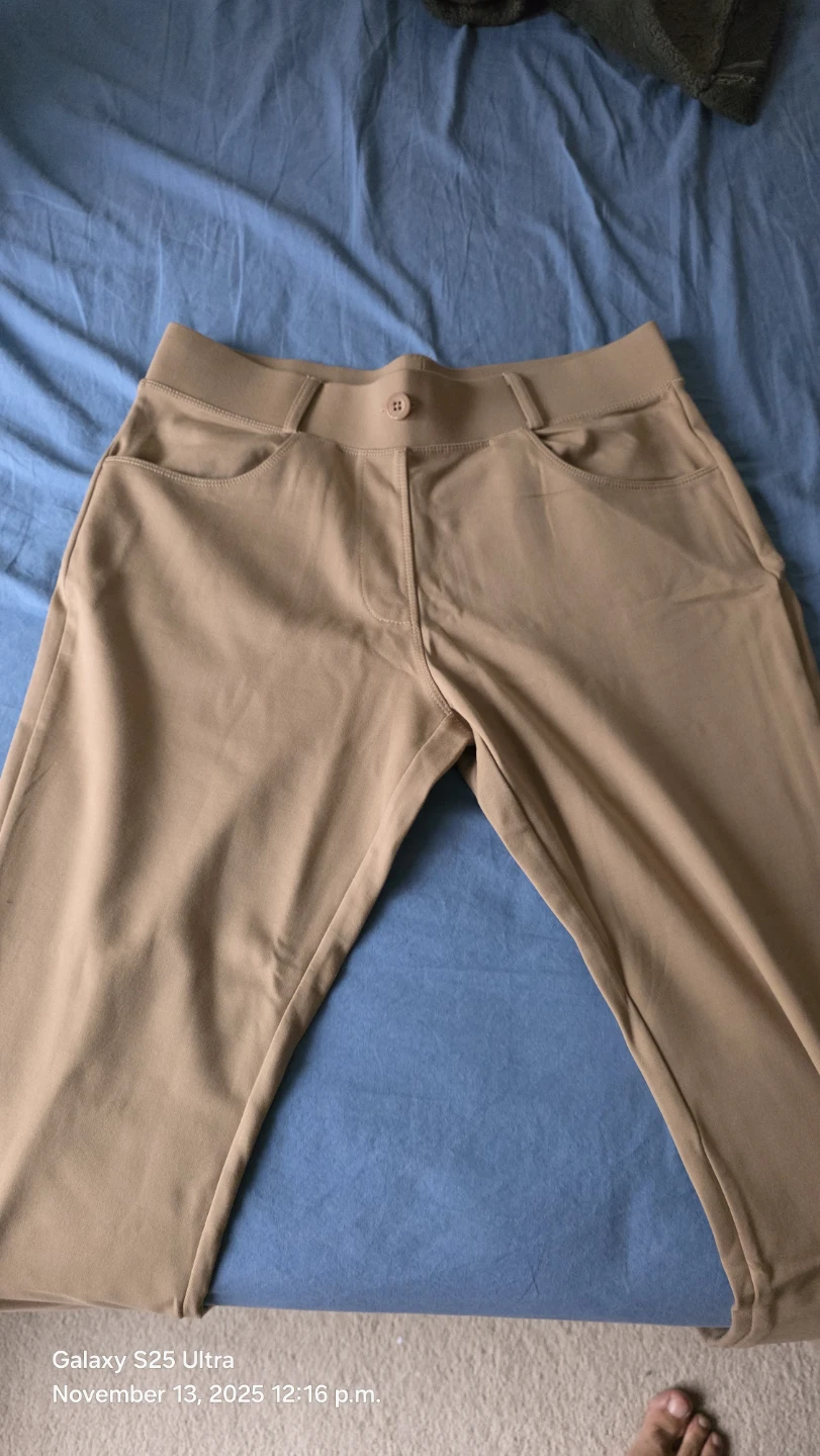 Willit Yoga Dress Pants - Khaki, Small, Petite 29" - photo 2