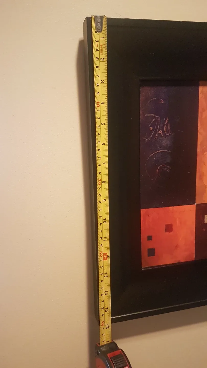 Framed Abstract Wall Art - 15.5" x 15.5"