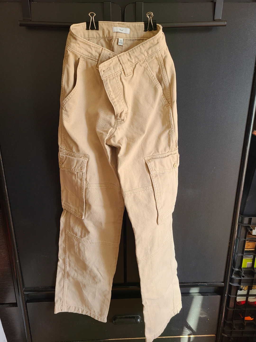 Tna Cargo Pants - Size 00 - Beige