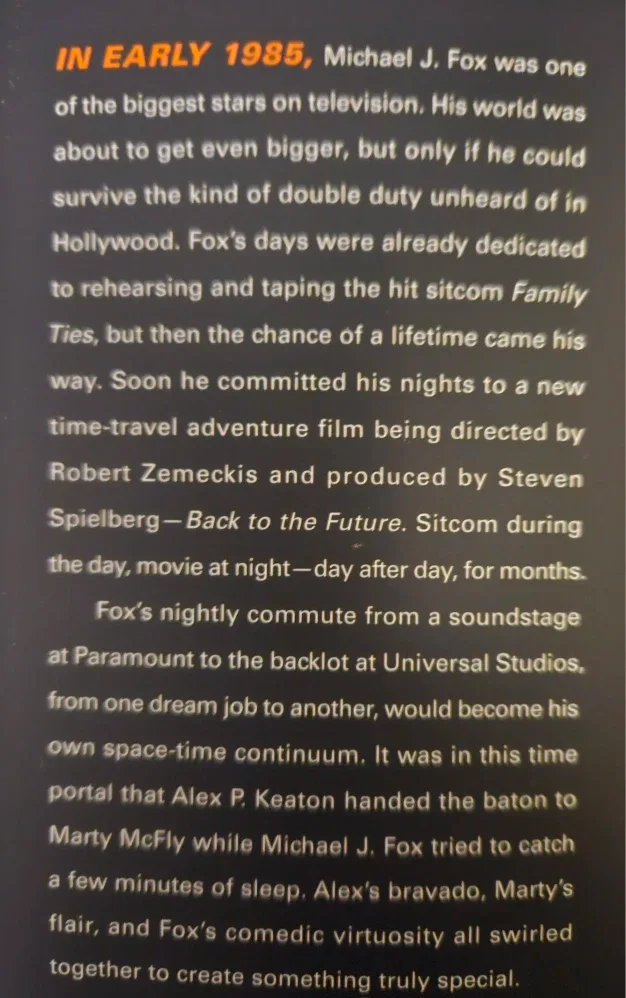 Future Boy Michael J. Fox Hardcover MINT Back to the Future image indicator(3)