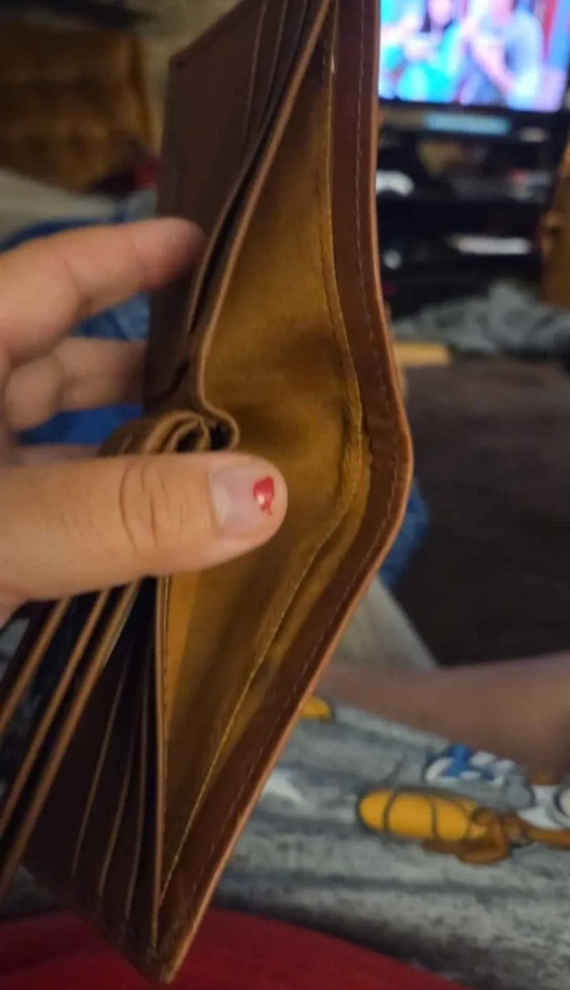 Brown Leather Bifold Wallet