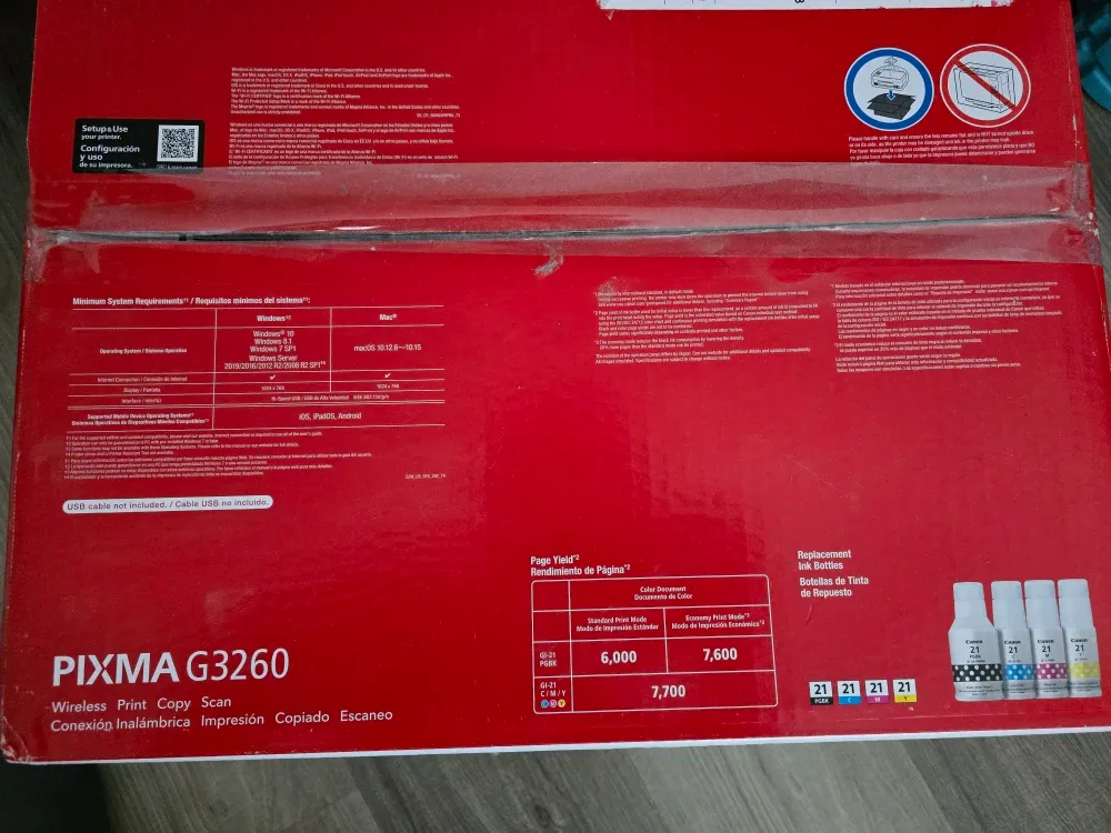 Canon PIXMA G3260 Wireless Printer - brand new in the box image indicator(2)