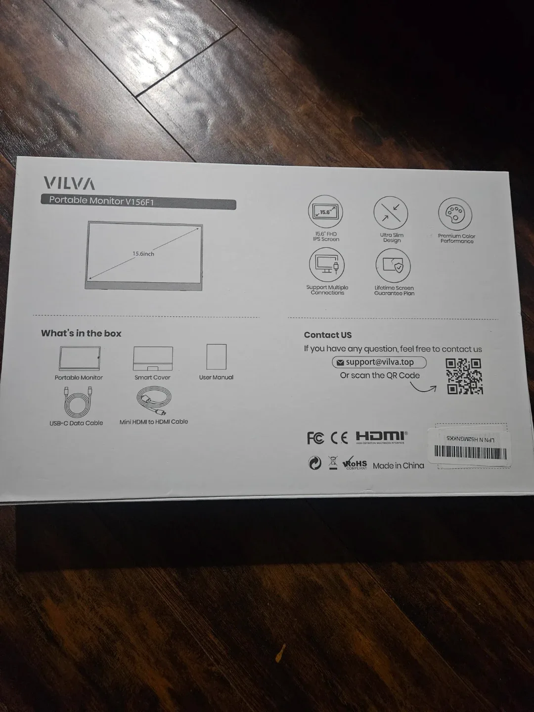 VILVA Portable-Monitor-for-Laptop - 15.6'' 1080P FHD IPS Display image indicator(8)