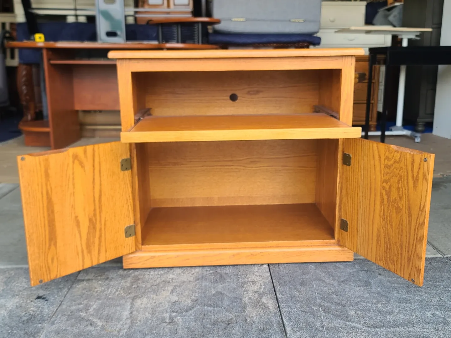 Wooden Cabinet with Doors image indicator(2)