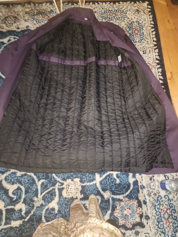 Purple Trench Coat with Belt