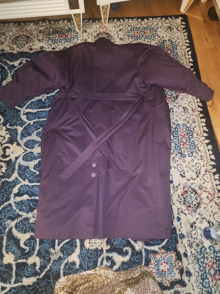 Purple Trench Coat with Belt - photo 3