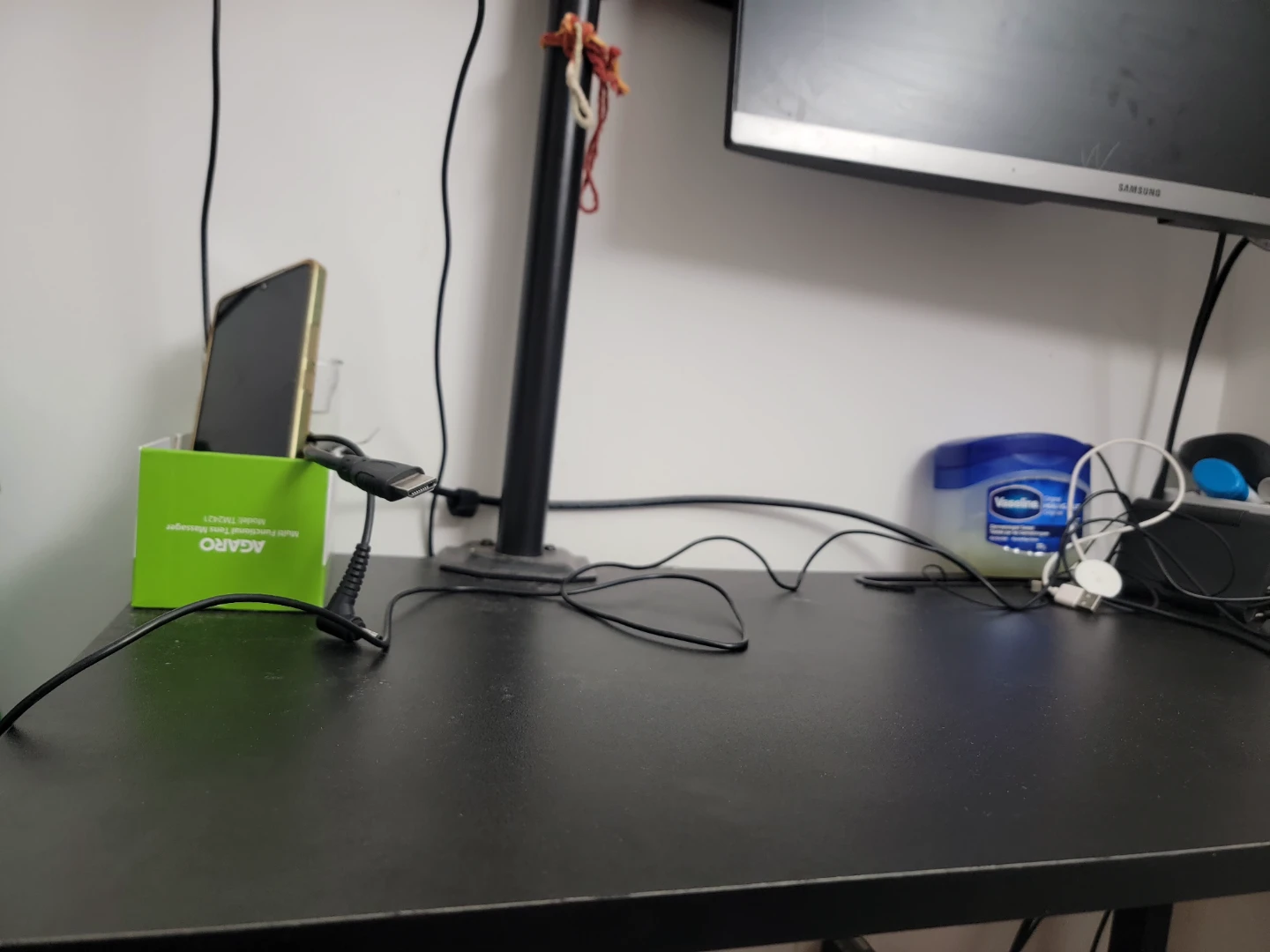 Black Desk with Monitor Mount - photo 5