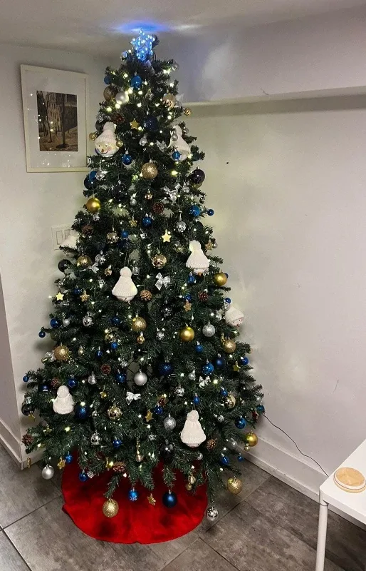 NOMA Pre-Lit Dresden Christmas Tree, 7-ft