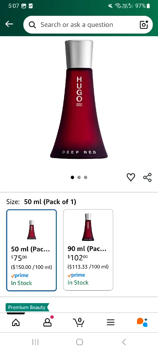 Hugo Boss Deep Red 50ml Perfume image indicator(2)