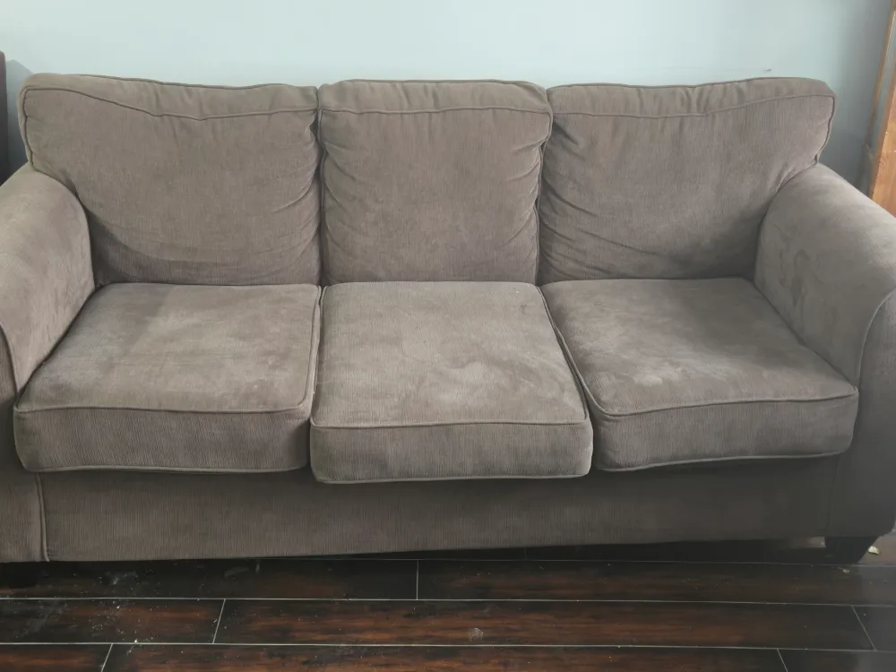 Brown 3-Seat Sofa - Gently Used