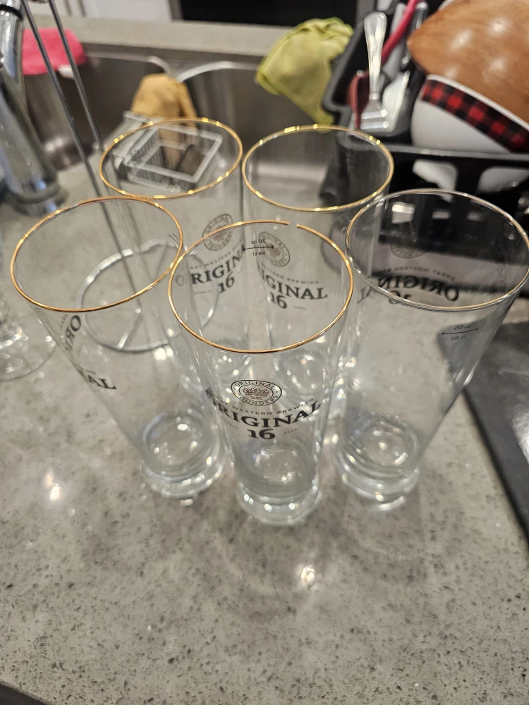 Original 16 Beer Glasses - Set of 6