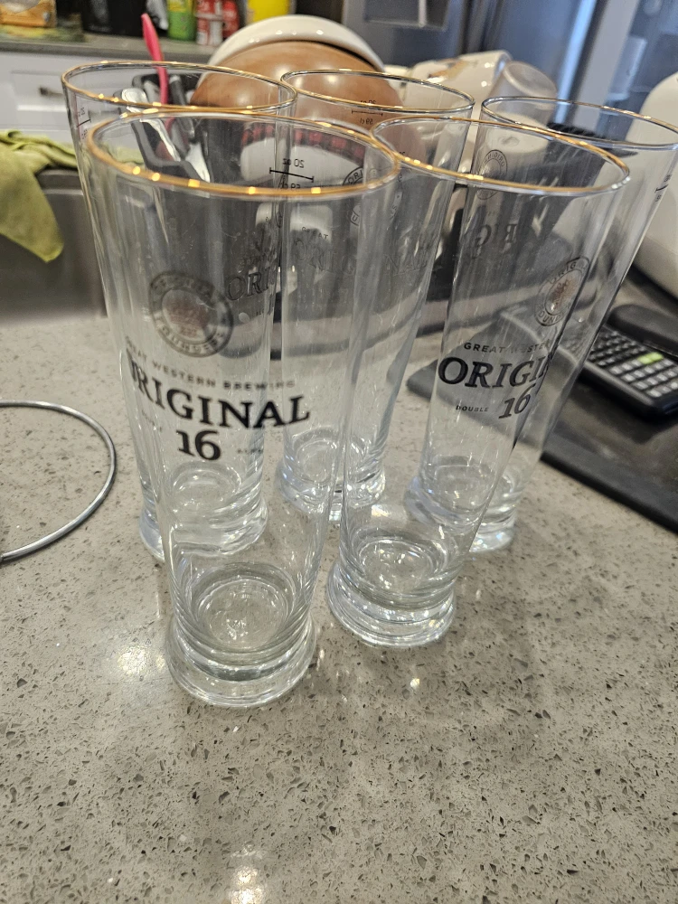 Original 16 Beer Glasses - Set of 6 - photo 3