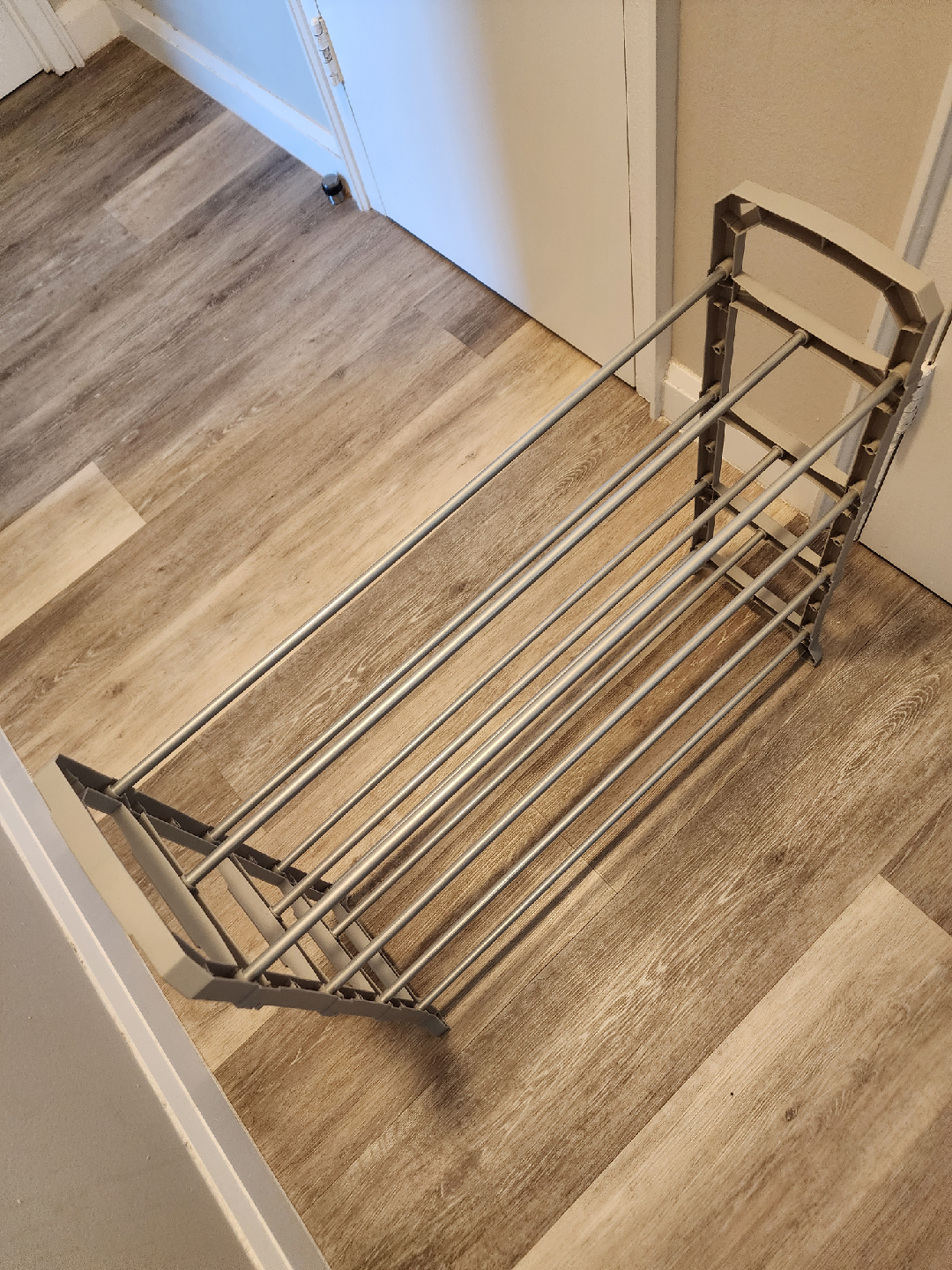 Grey Metal Shoe Rack or Closet Organizer - photo 2
