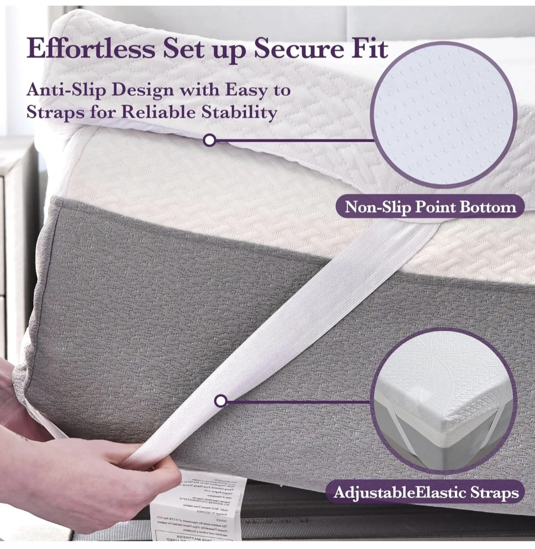 Ultra-Soft 2" Memory Foam Mattress Topper – Twin Size - photo 5