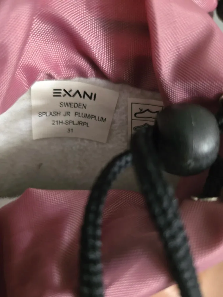 Exani Splash Jr Plum/Plum Rain Boots - Size 31 image indicator(2)