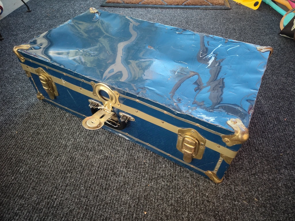 Vintage Blue Trunk