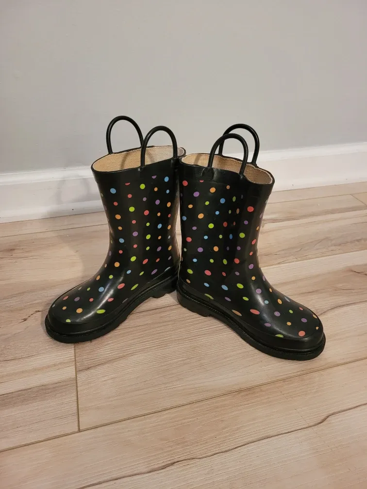 Western Chief Kids Rain Boots - Polka Dot Size 9T