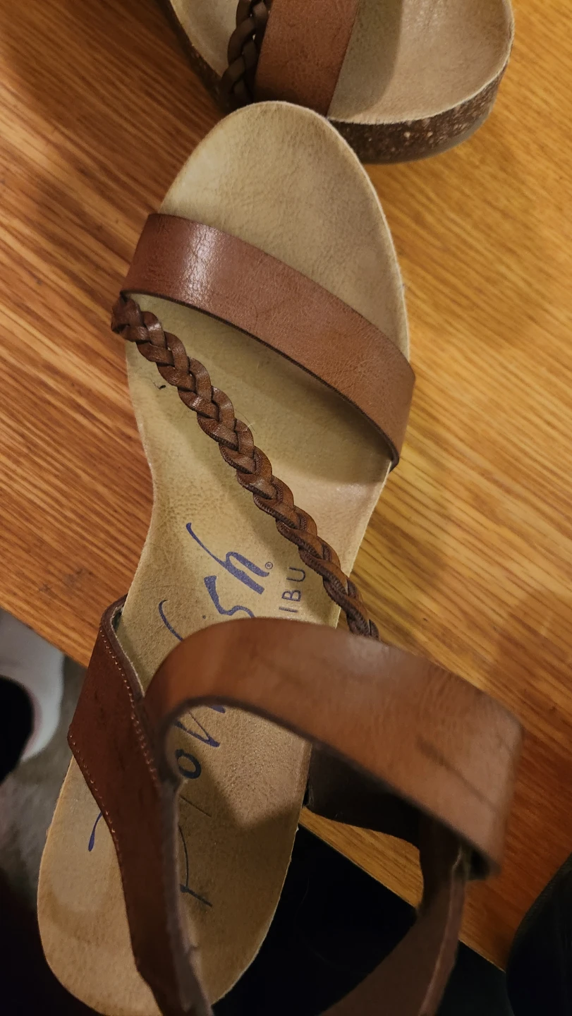 Blowfish Malibu Brown Wedge Sandals Size 9 - photo 4