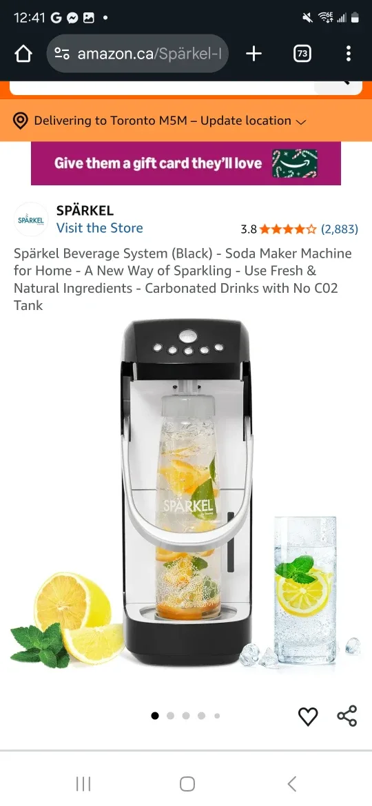 Sparkel Beverage System - Soda Maker used once image indicator(2)