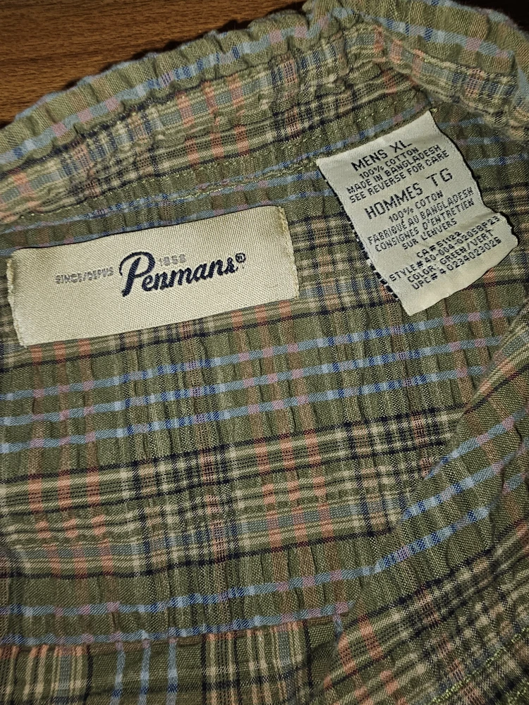 Penmans Plaid Button-Up Shirt - Men's XL - photo 2