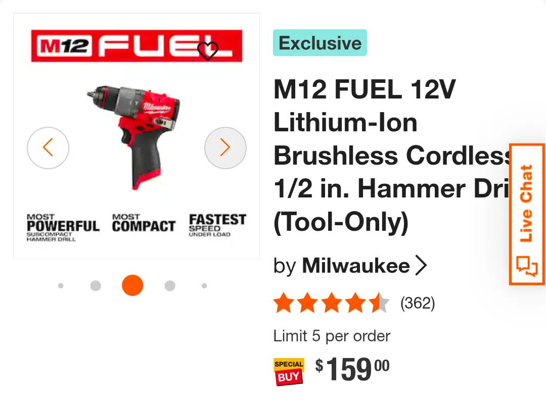 M12 Milwaukee FUEL Compact 1/2" Drill Driver image indicator(2)