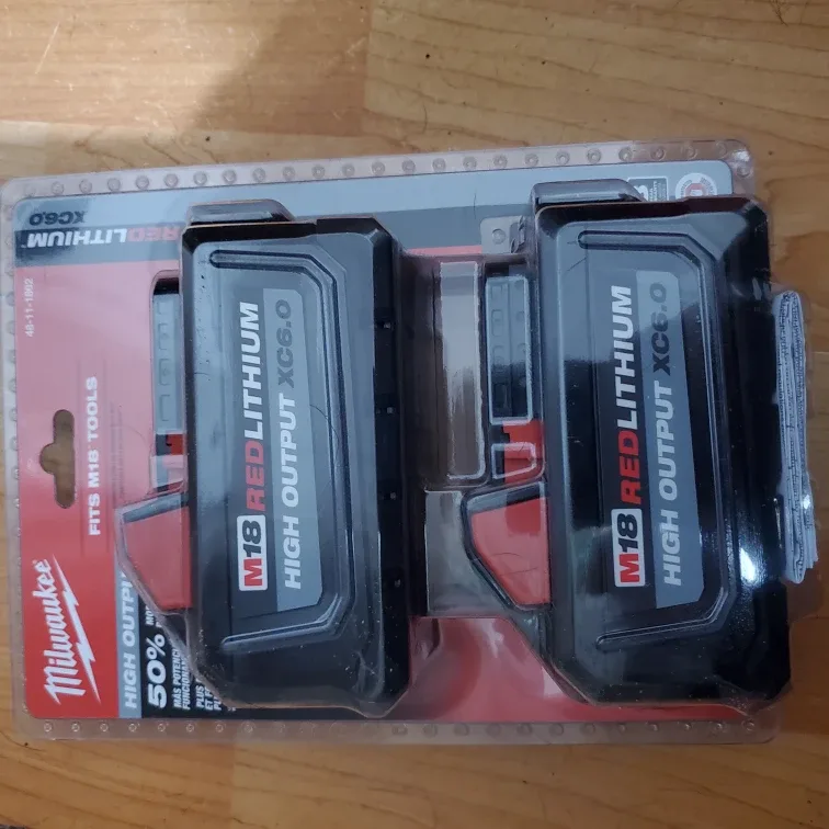 New Milwaukee M18 Red Lithium XC6.0 Battery Pack